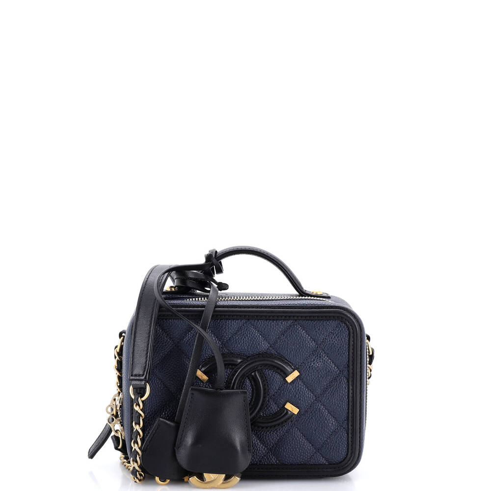 Chanel Filigree Vanity Case Quilted #259152C38B